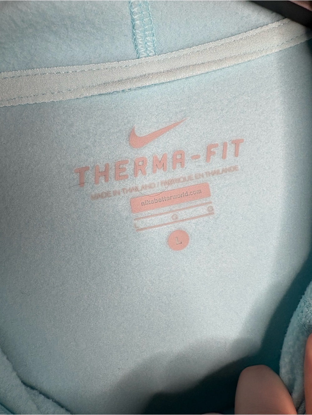 Nike Light Blue Crewneck Pullover Hoodie - Picture 2 of 5